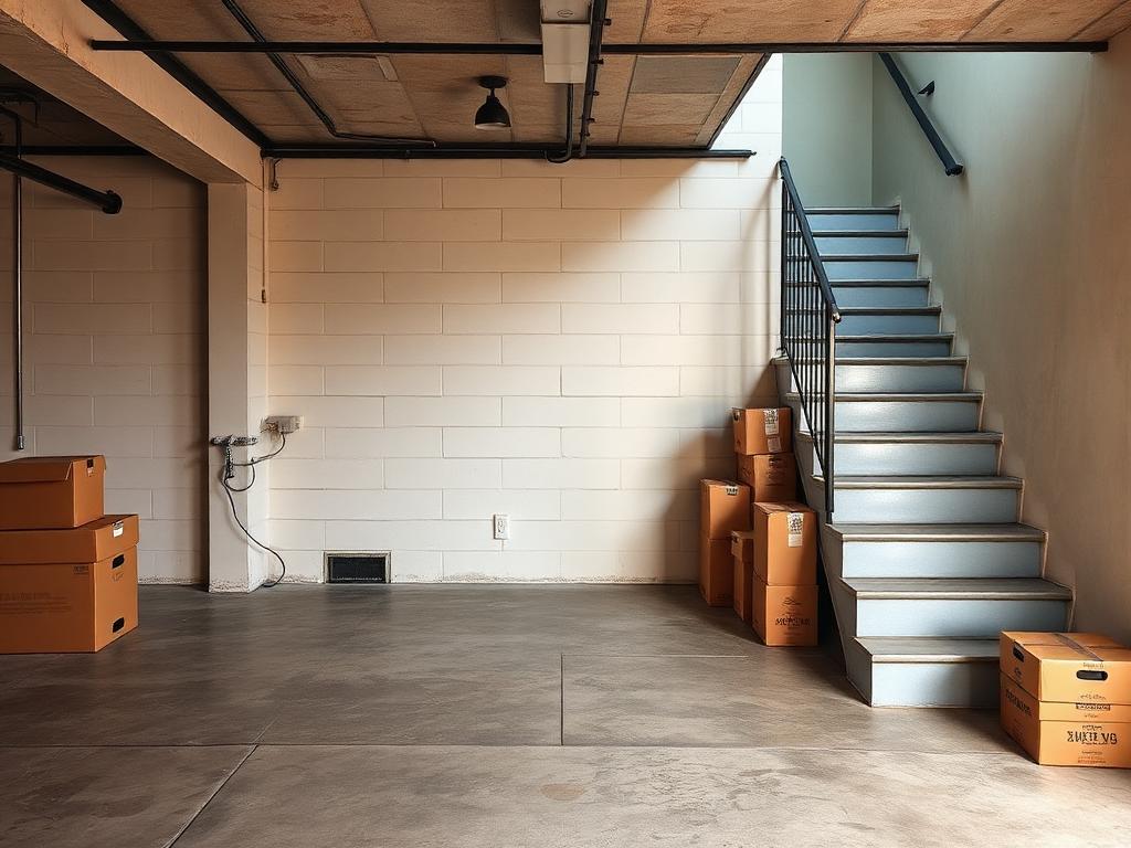 Cleared basement after a professional junk removal cleanout in Toronto